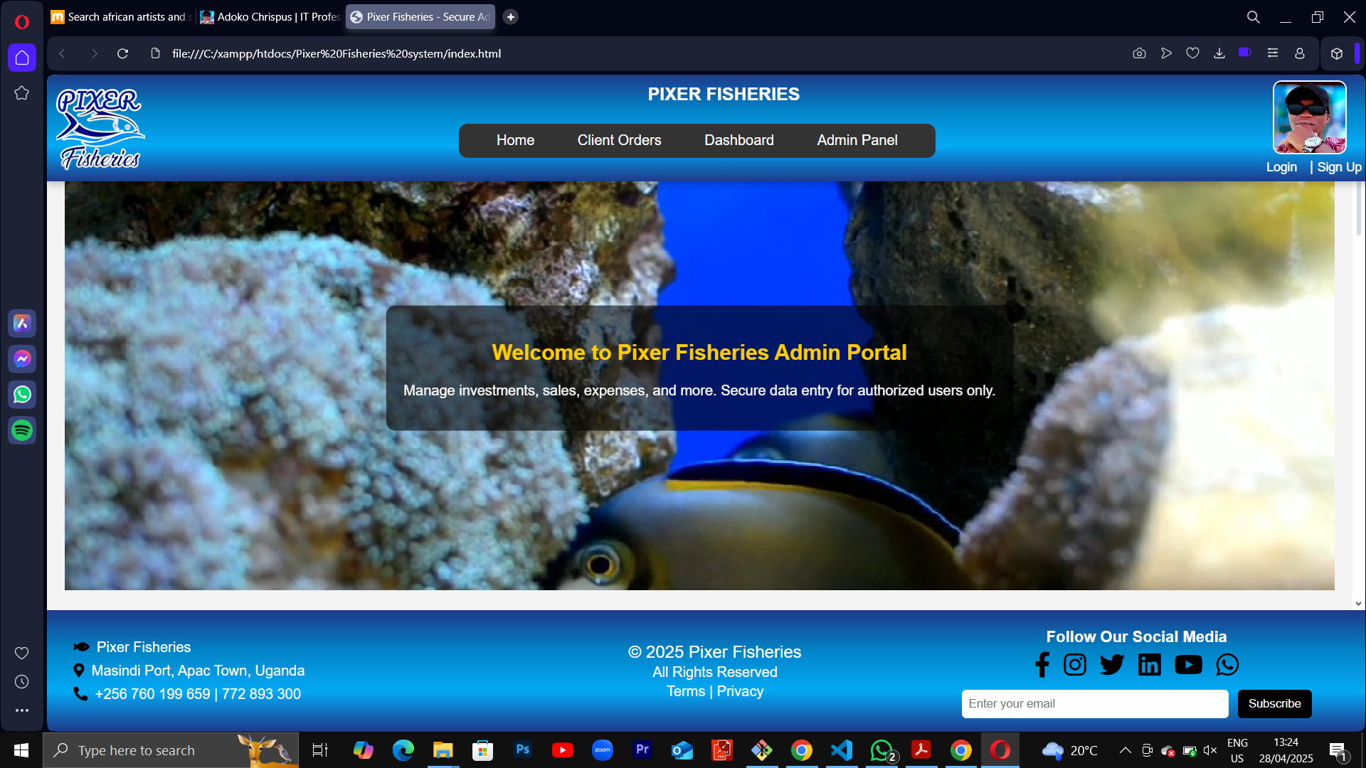 Pixer Fisheries Management System